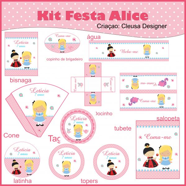 Kit festa Alice4