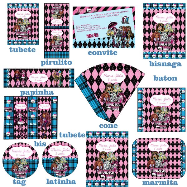 Kit festa Monster high2